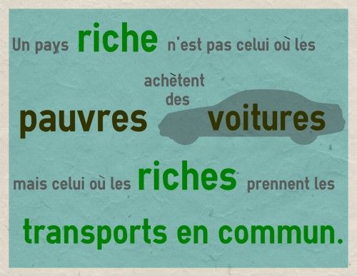 Richesse et transports